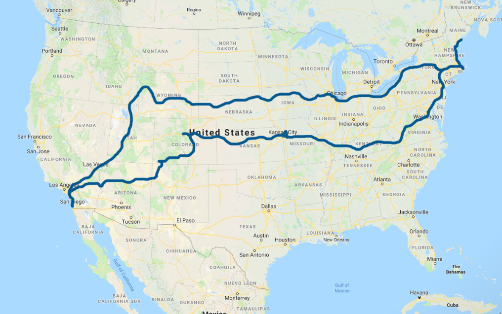 7/18 Route Map 