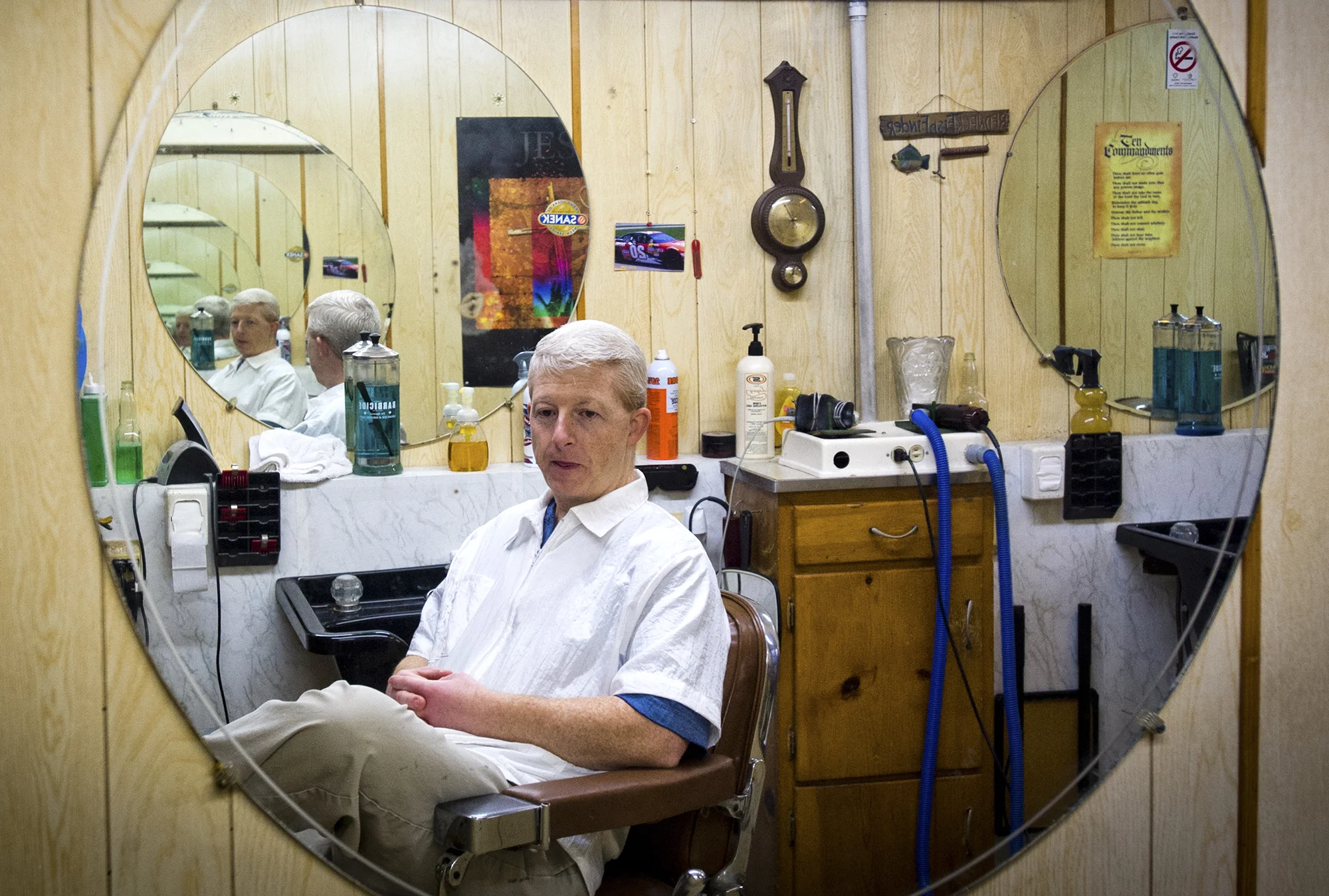  Traditional barbershop in Winchester, KY.  From my book “Barbershops of America - Then and Now” 