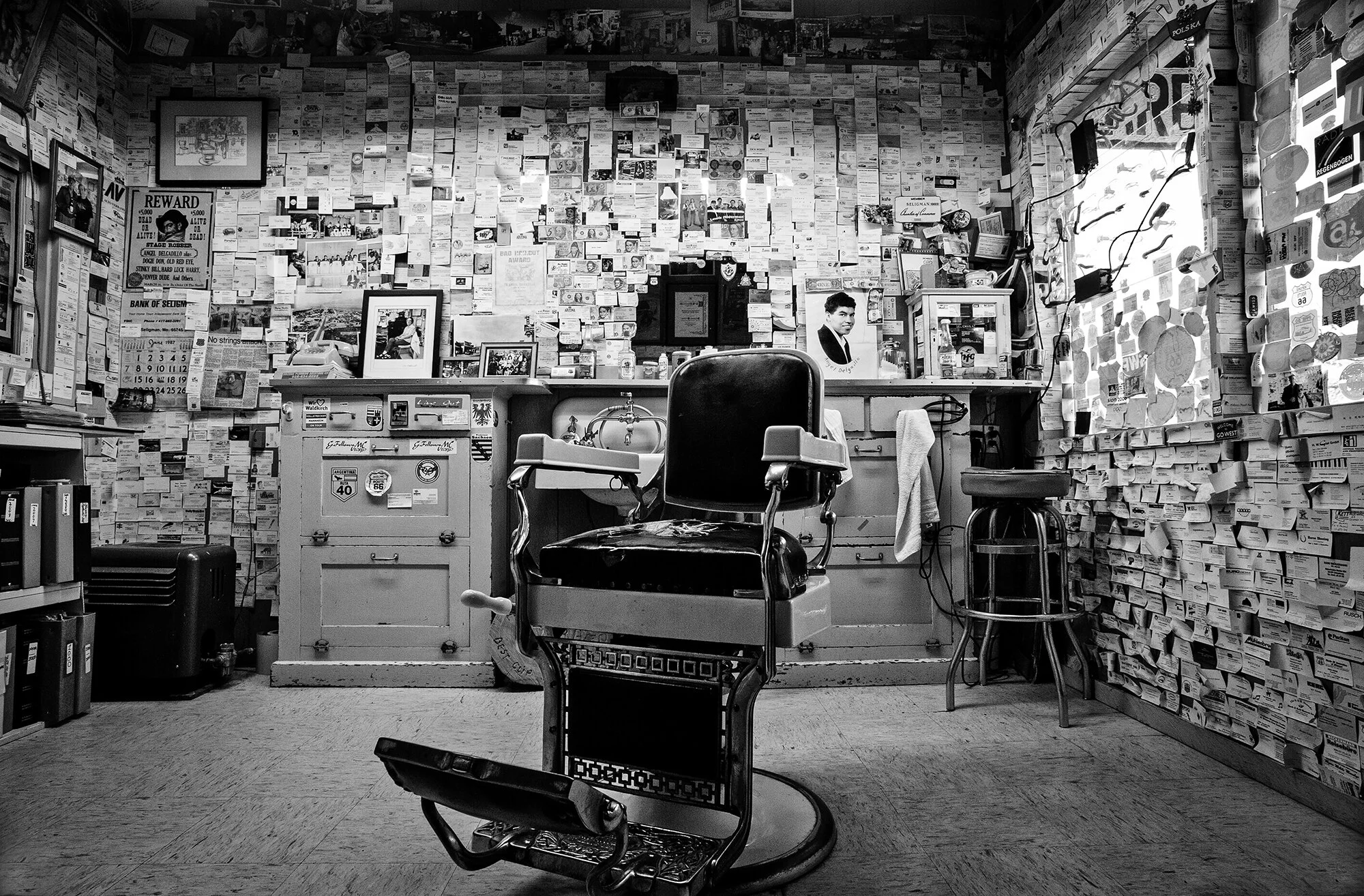  Angel’s Barbershop - Seligman, AZ  Traditional barbershop in Seligman, Arizona owned by Angel Delgadillo   Barbershop coffee table book   Rob Hammer  