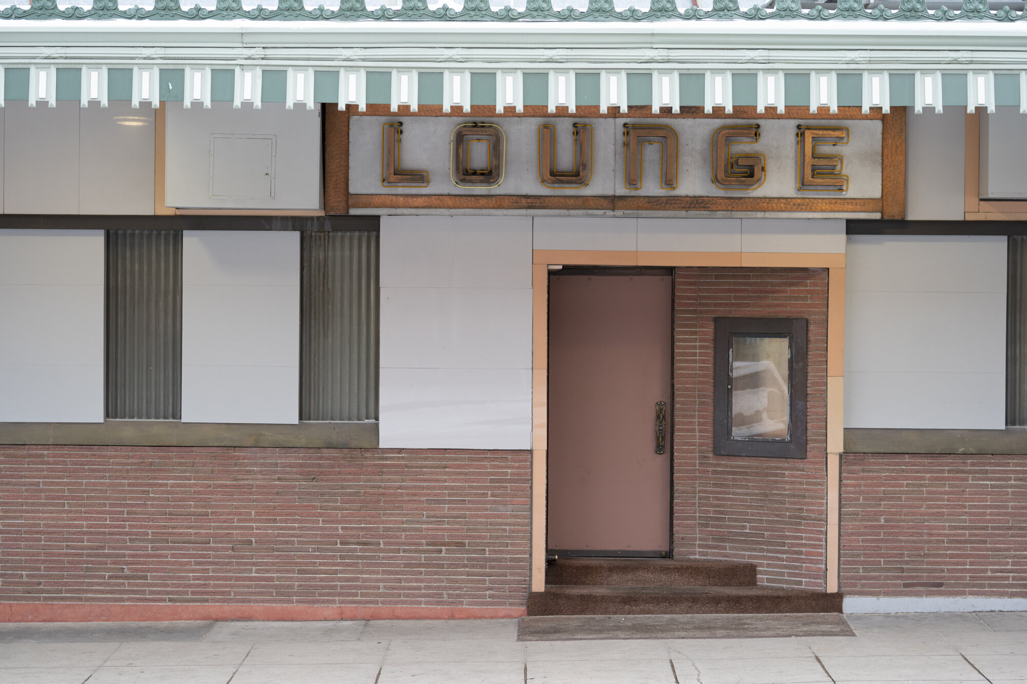  Beautiful facade on this old hotel lounge.  