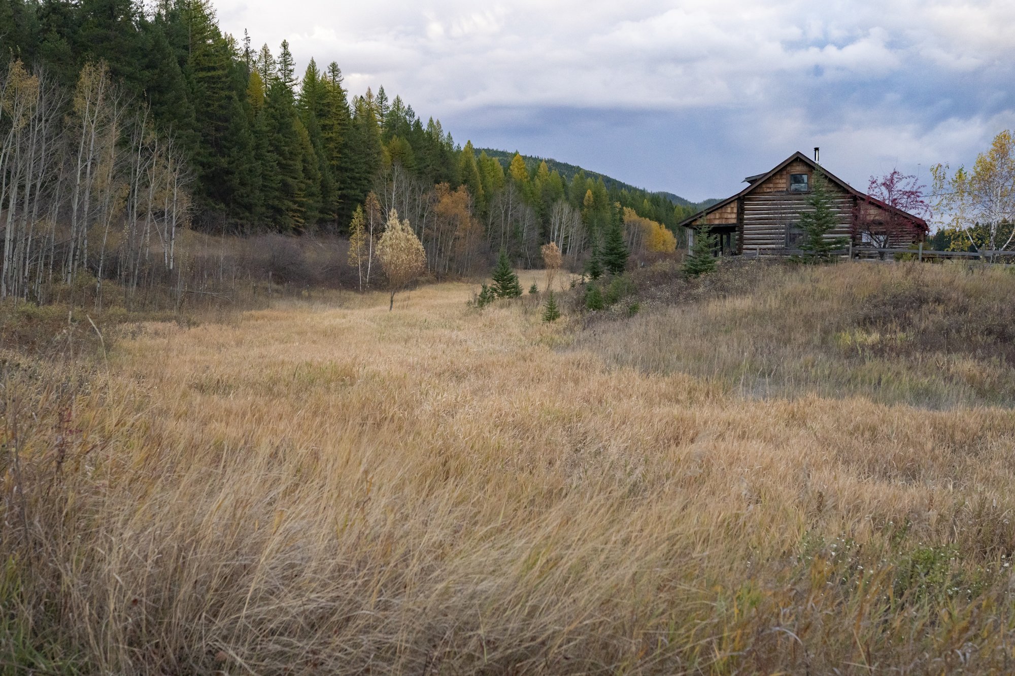 Log cabin in Montana