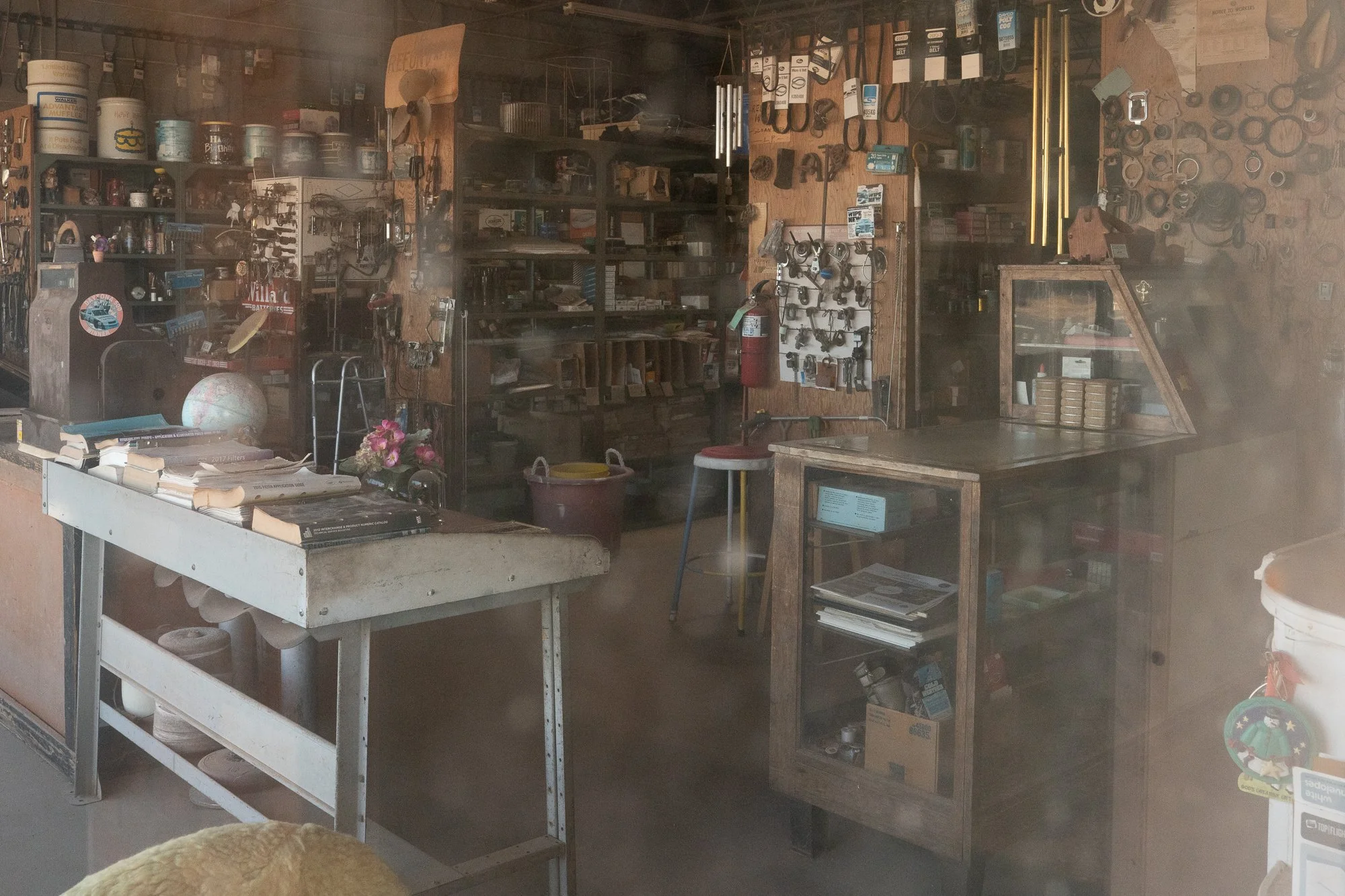 Interior of a small rural hardware store on the Llano Estacado in Texas