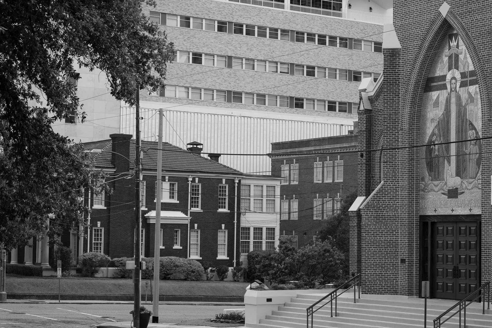 Photograph of a church in downtown Jackson, MS