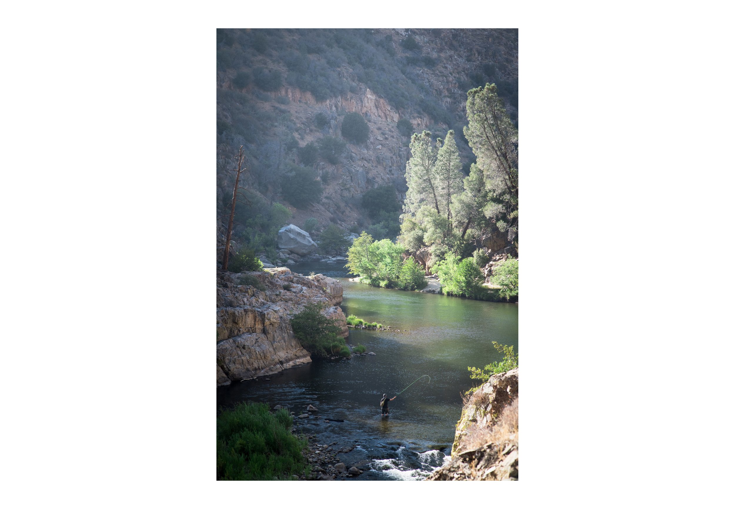 Kern River fly fishing wall art