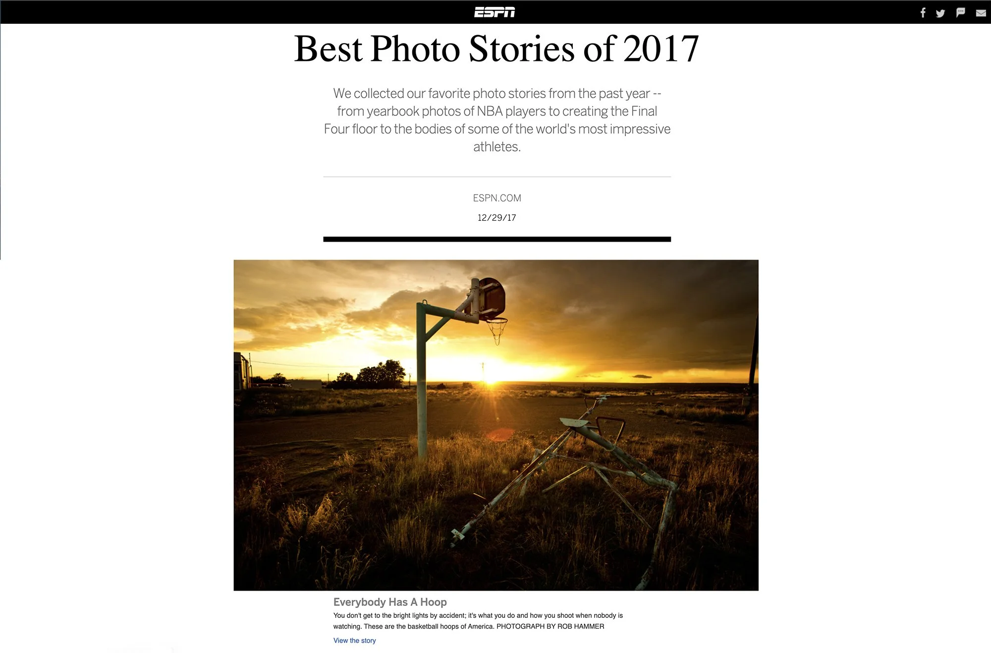 American Backcourts featured as a best photo story of 2017 in ESPN
