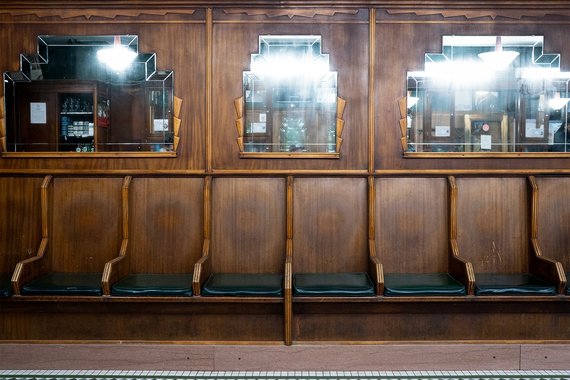 Fine art barbershop photography print for interior designers