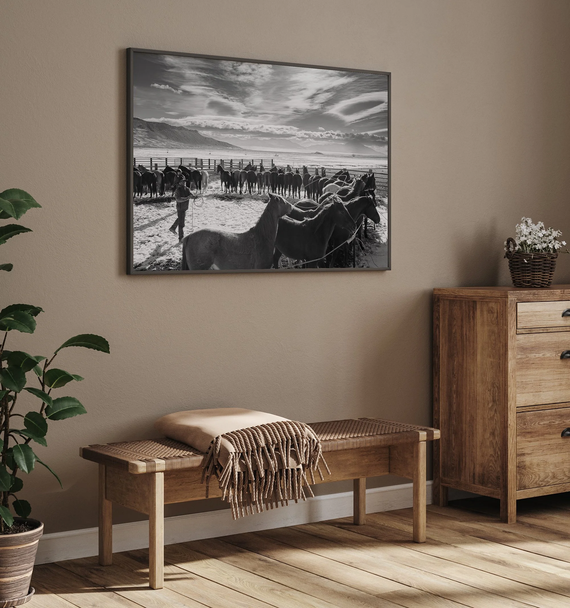 Nevada Cowboy Print