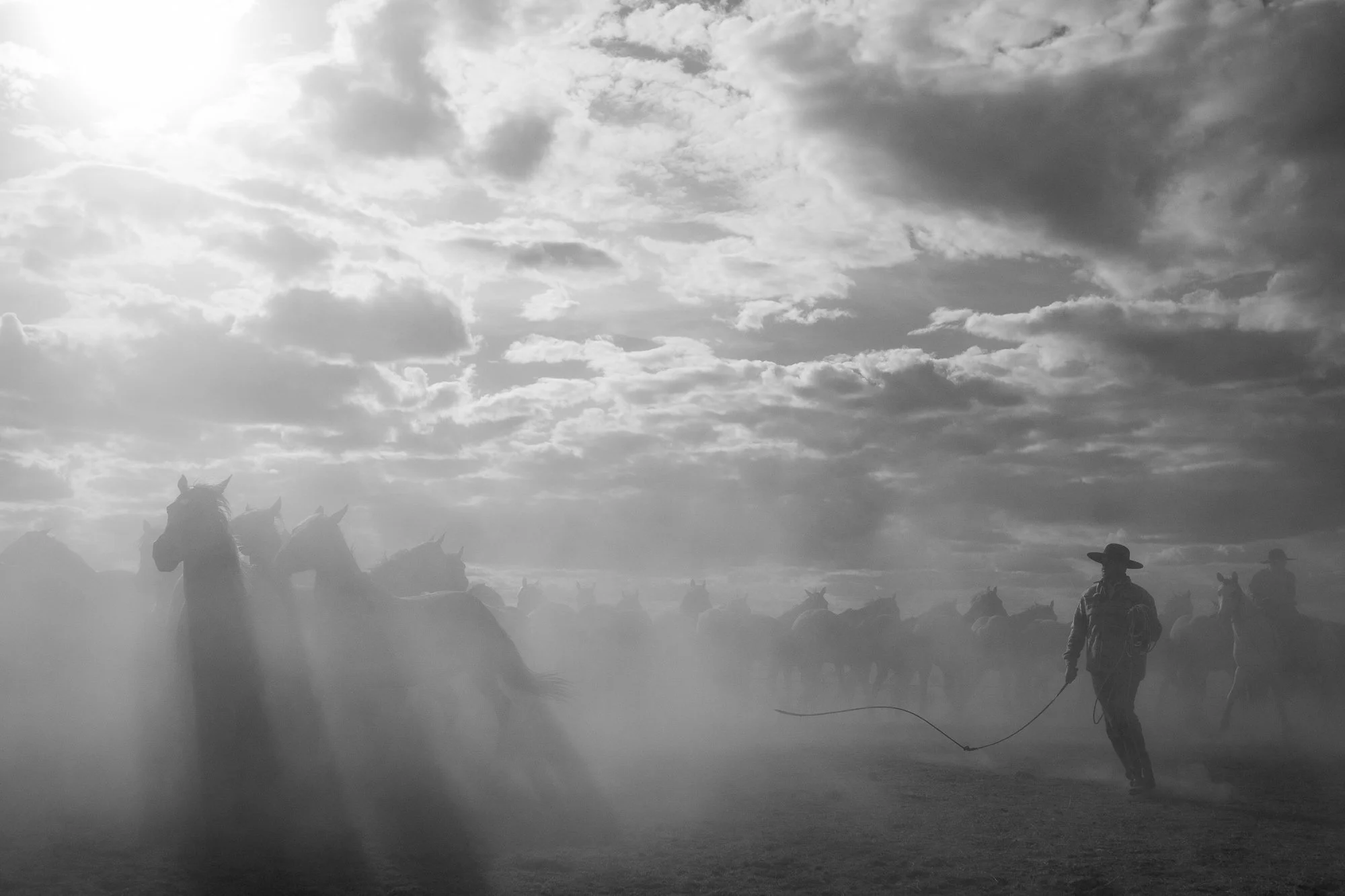 Black and white fine art cowboy photography print for sale in limited edition