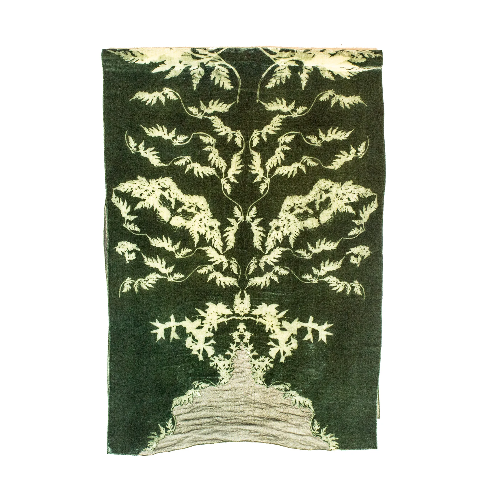 Adiantum silk velvet scarf square.jpg