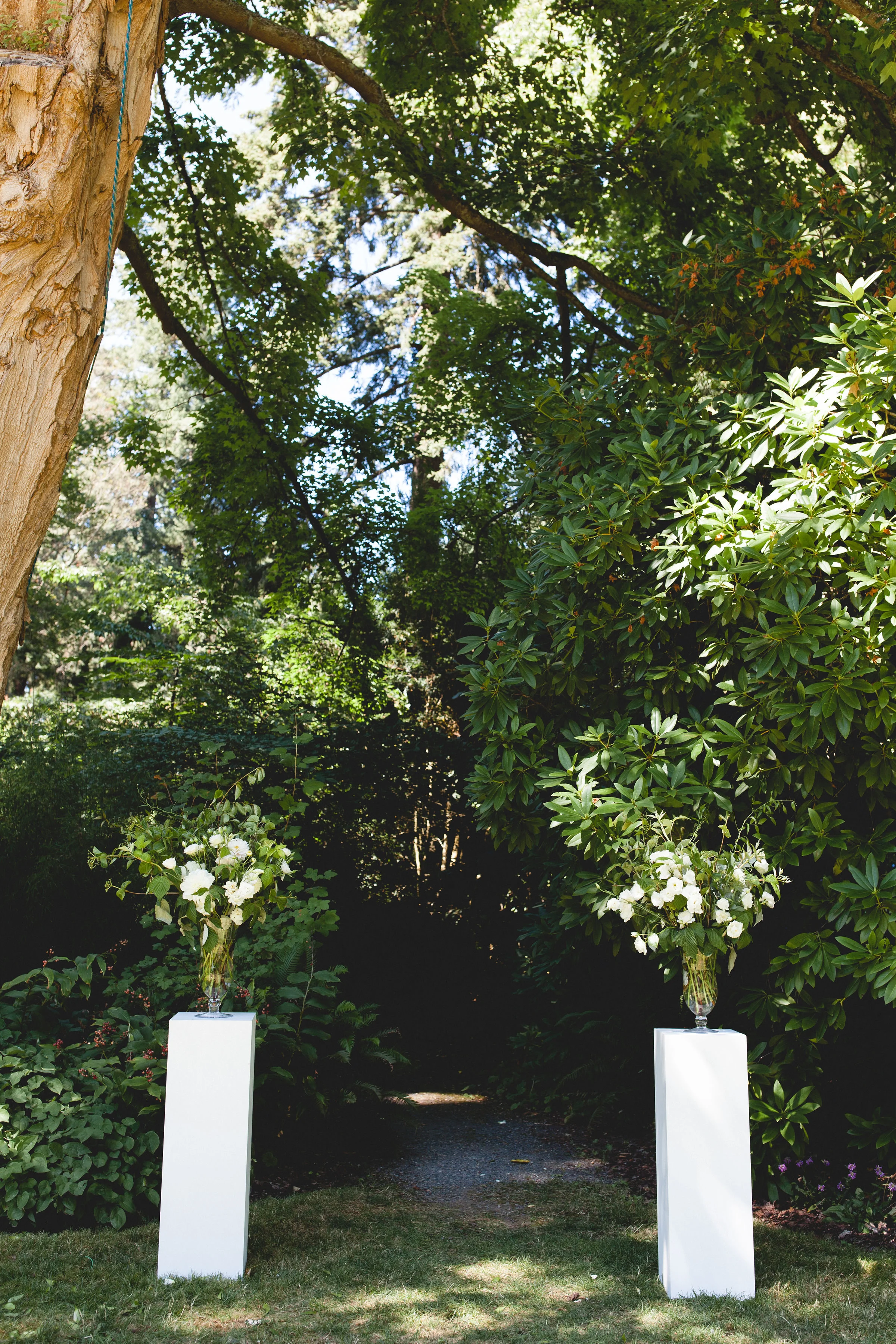 White Wooden Pillars