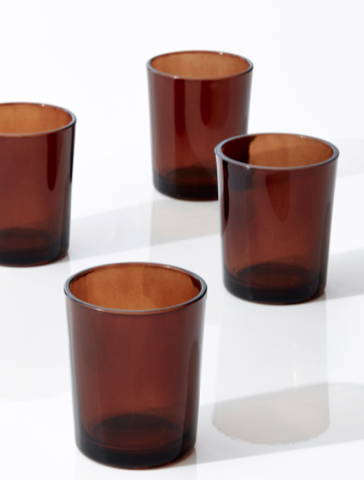 Dark Amber Votive Holder
