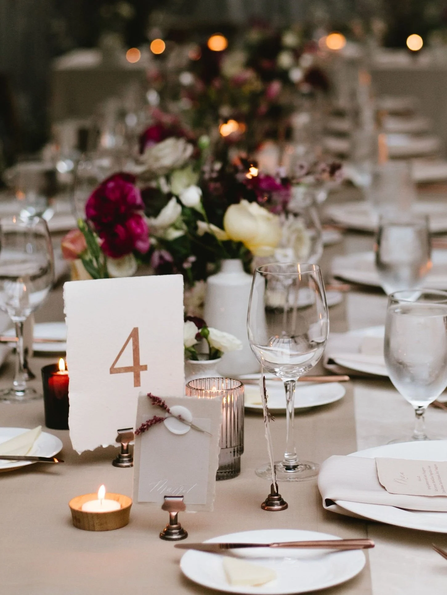 Copper Place Card Holder