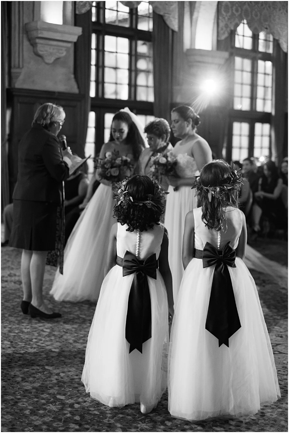 flowers girls at the same sex marriage ceremony