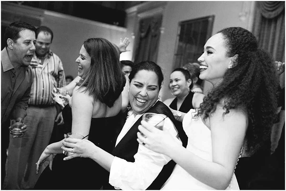 same sex couple dancing at wedding reception at the biltmore hotel