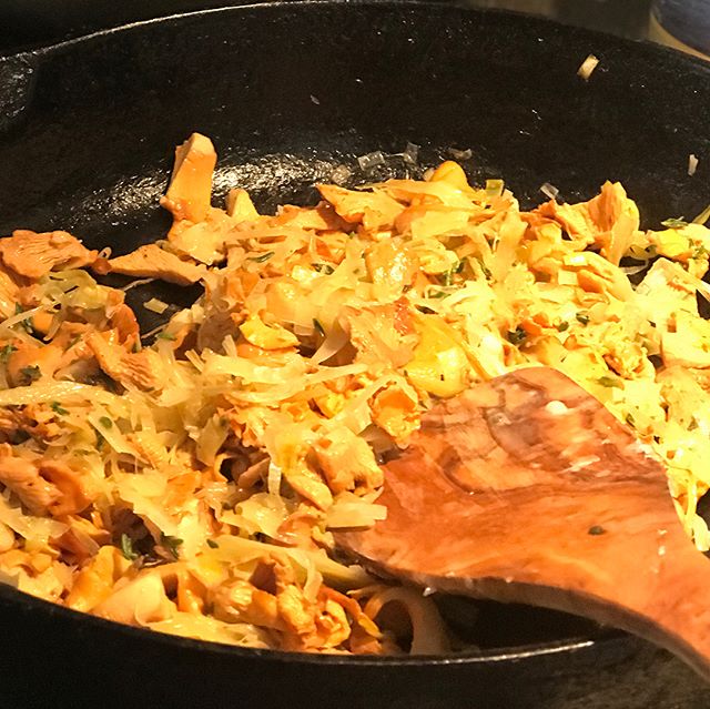 Chanterelle time. #chanterelles #chanterelletart