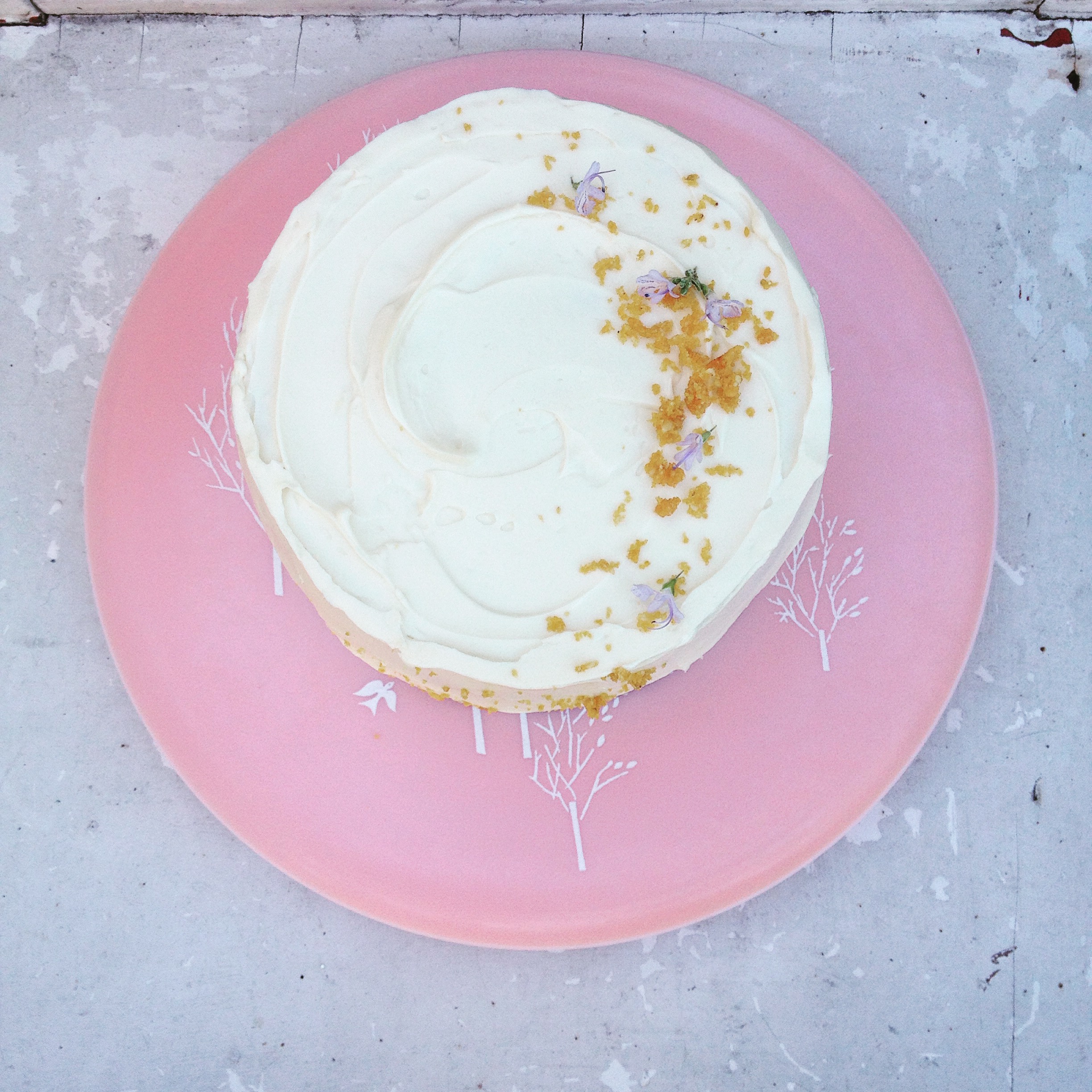 Brown Butter Hazelnut Cake, Warren Pear Jam+Cider Frosting