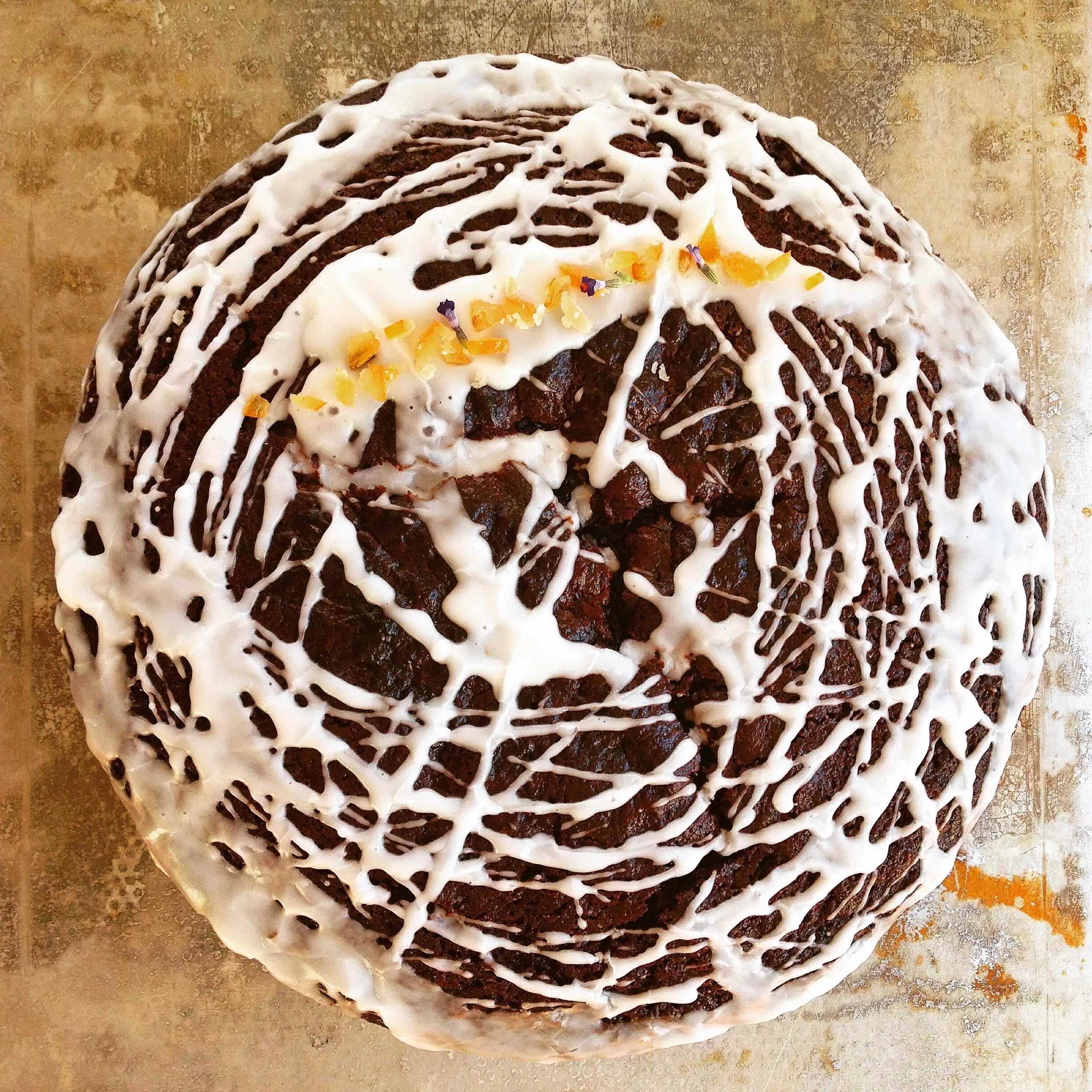 Fresh Ginger+Molasses Cake