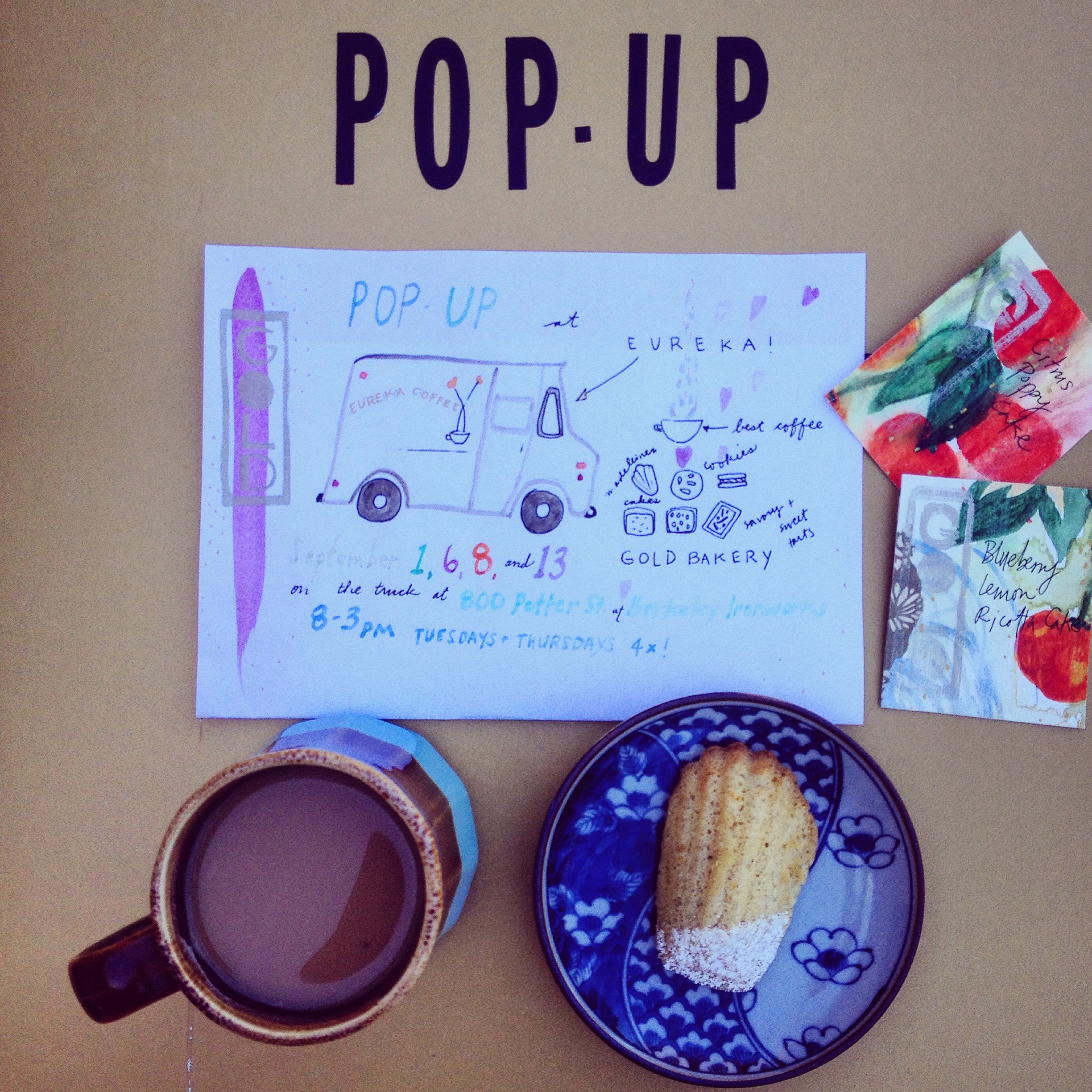 Sweet+savory treats on the Eureka Coffee truck the first few weeks of September!
