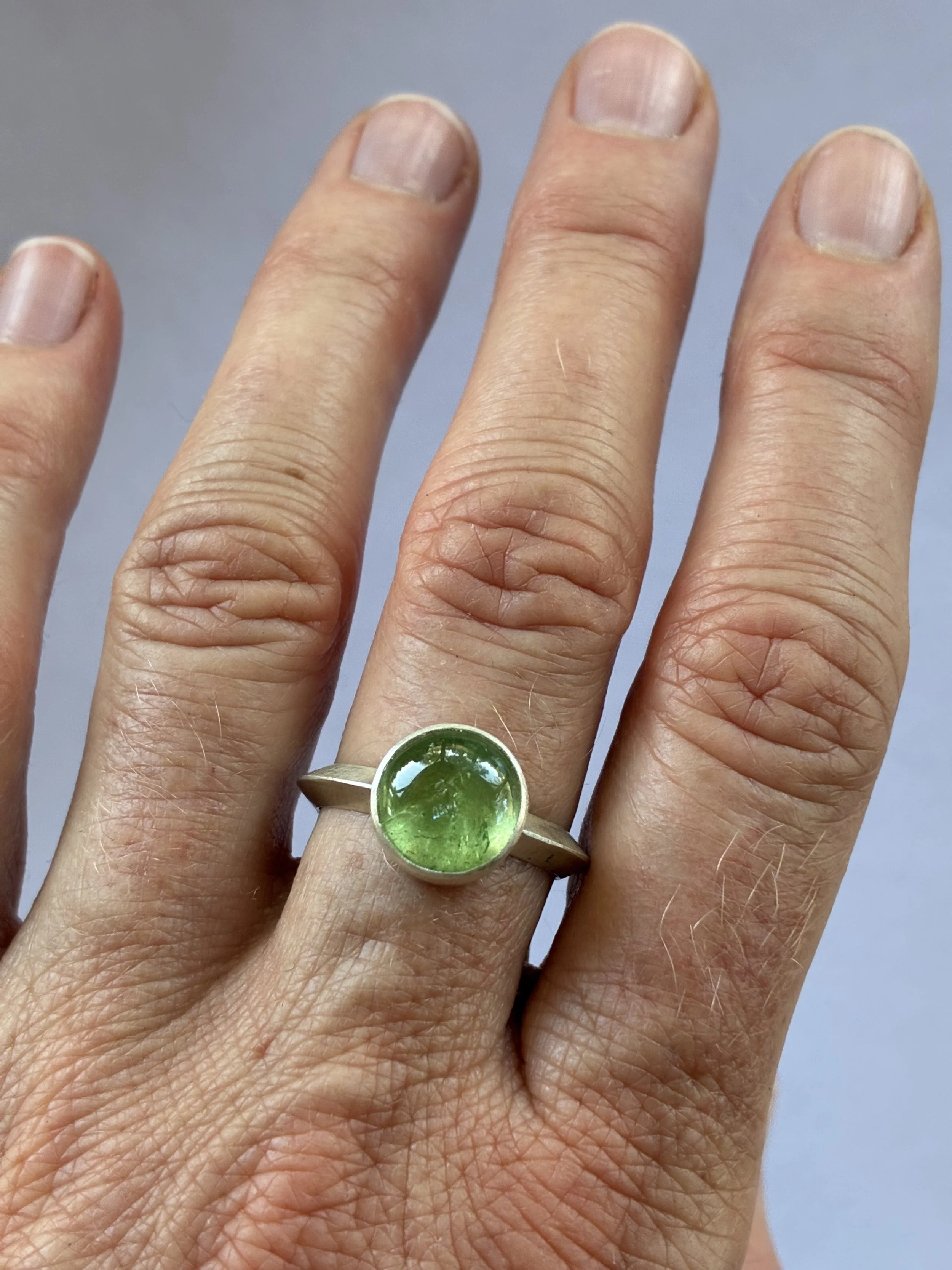 Green Tourmaline Ring
