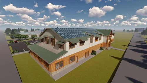 clackamas county extension building proposal rendering
