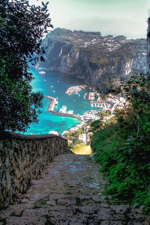 Capri Harbor, Italy
