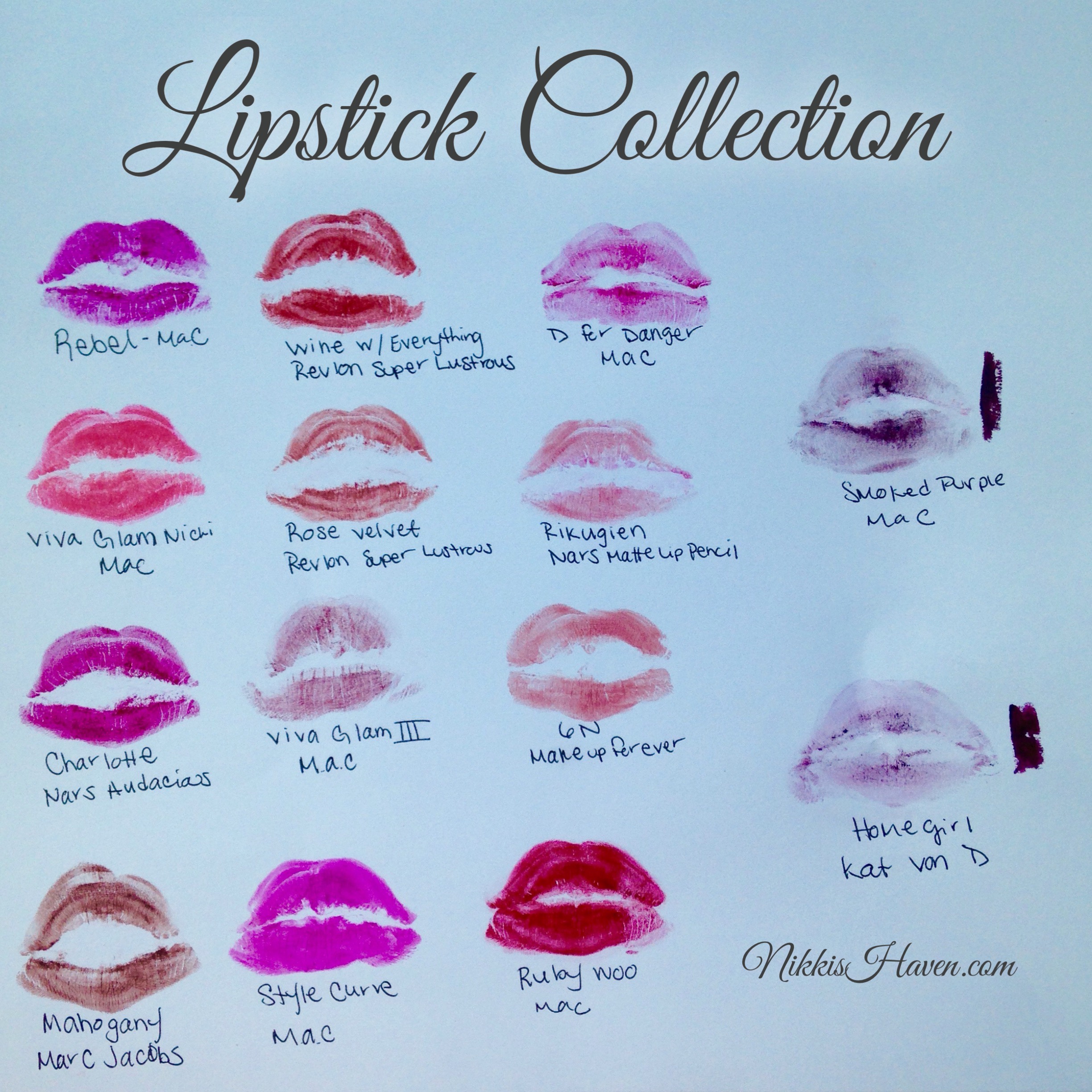 Getting to play in my lipsticks. as i dressed up way more this month. 