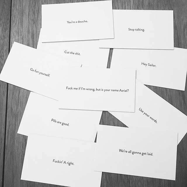 Biz cards for the man who gives no F&amp;@!s 
#genius #getsome #businesscasual #manupinteriors #manup #californiacowboy #businesscards #currentmood