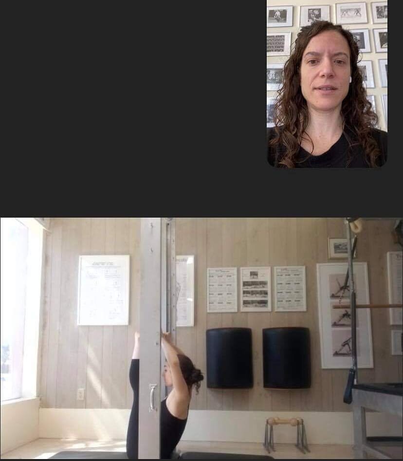 This is the only monkeying around during a lesson with @elaine_ewing. Can't believe next week will make a year of training virtually. Thanks Elaine!🙏❤🙊 #virtualpilates #classicalpilates #authenticpilates #monkey #gratzpilates #guillotine #miamibeac