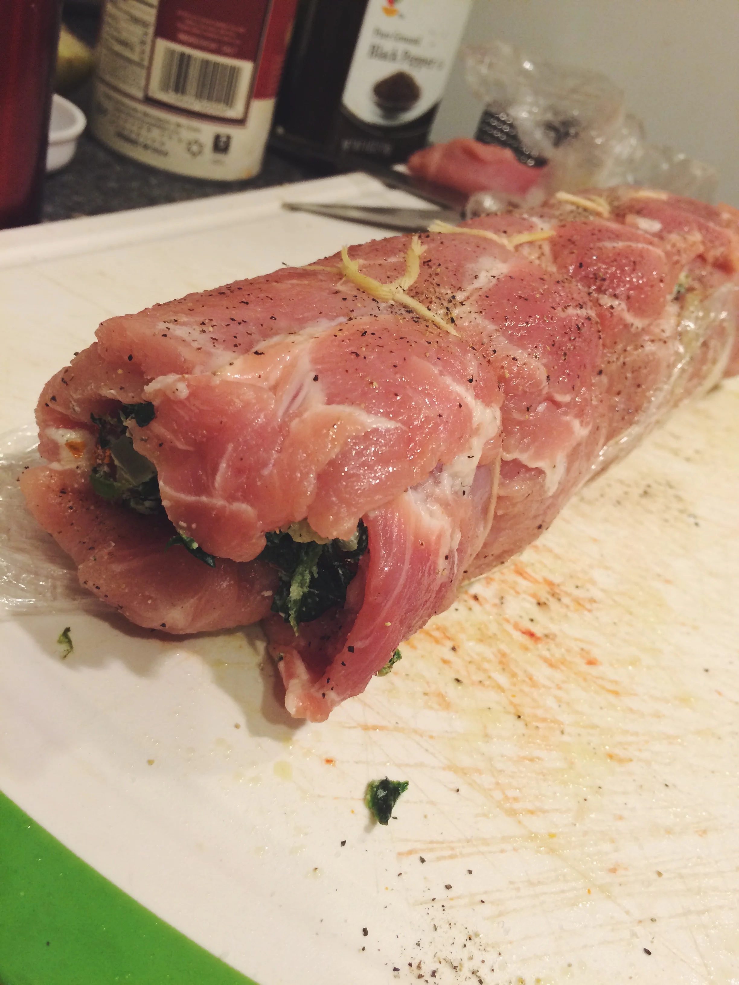 Pork Tenderloin with Spinach, Goat Cheese & Sun Dried ...