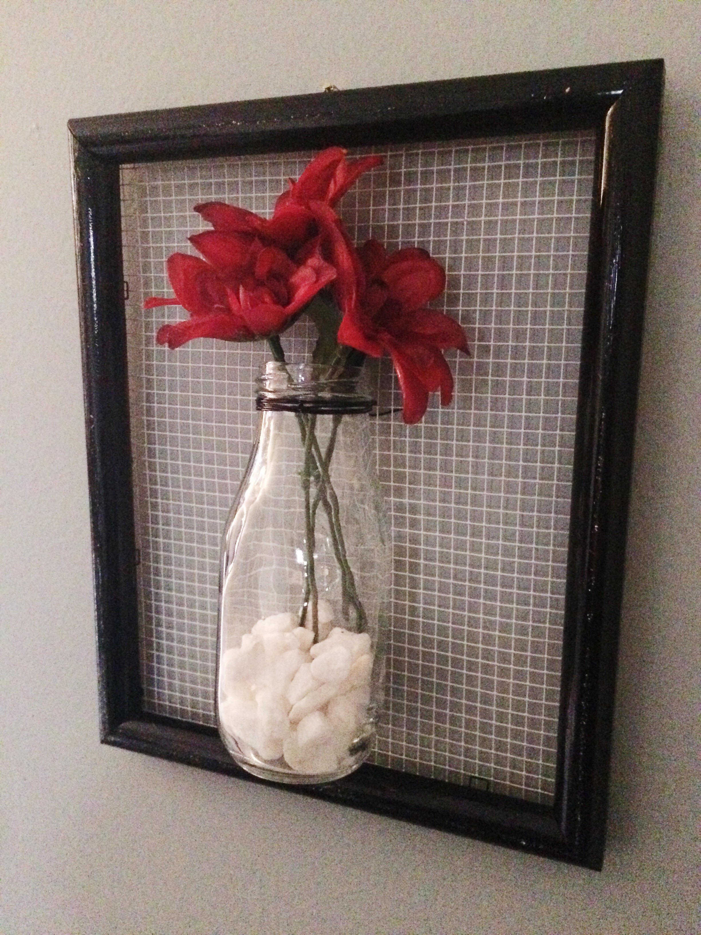 Framed Flower Vases (with hardware cloth or chicken wire) — Maria Makes
