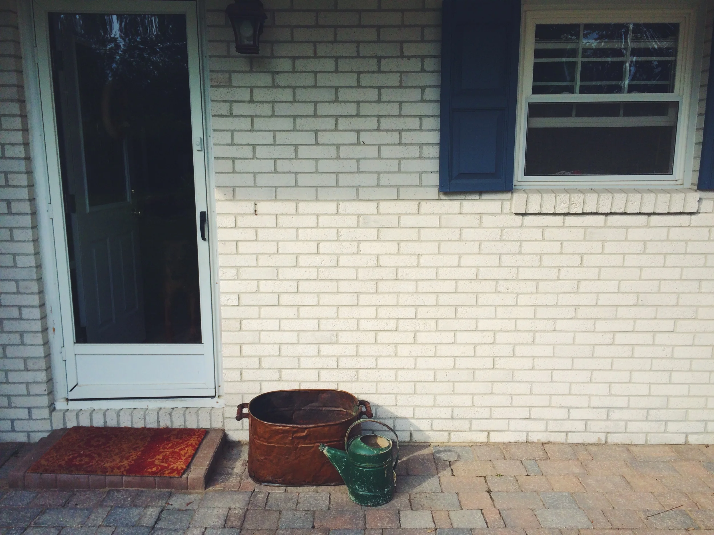Flea Market Finds:  Antique Copper Tub & Watering Can