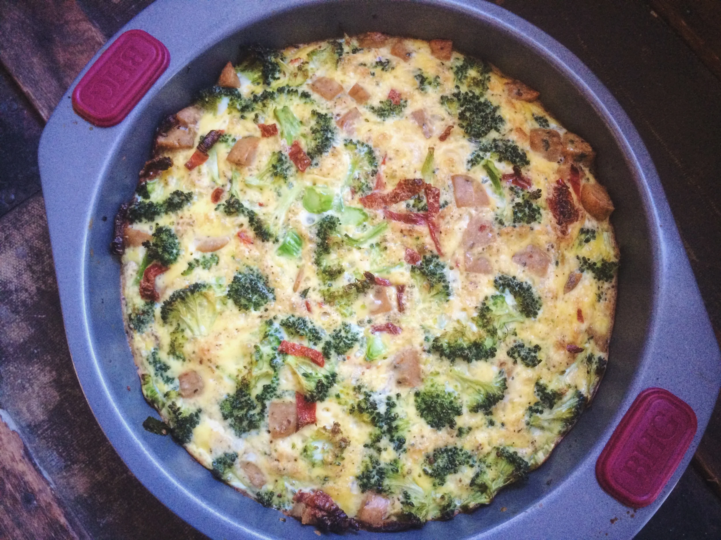 Italian Chicken Sausage Egg Bake