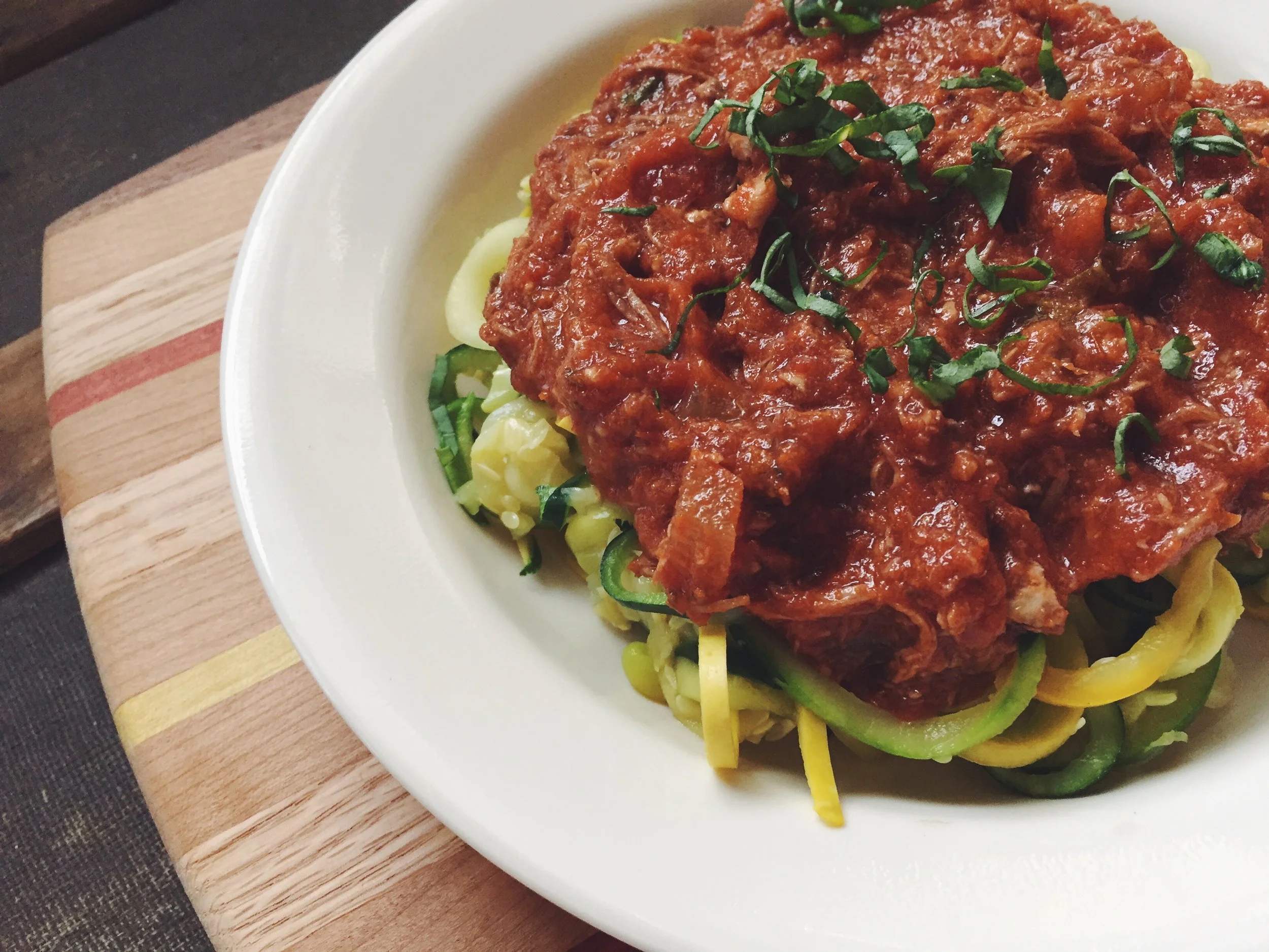 Slow Cooker Shredded Beef Marinara Sauce