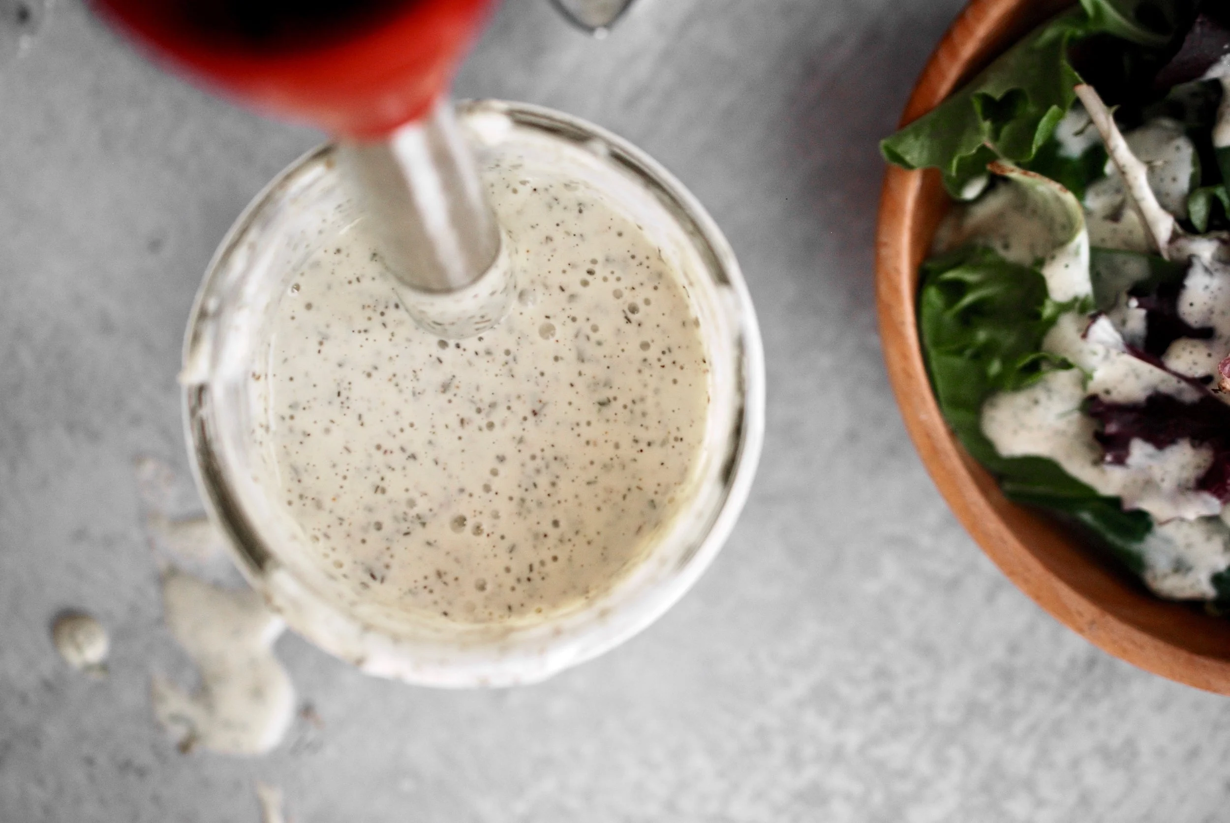 Immersion Blender Homemade Ranch Dressing and Seasoning Packets