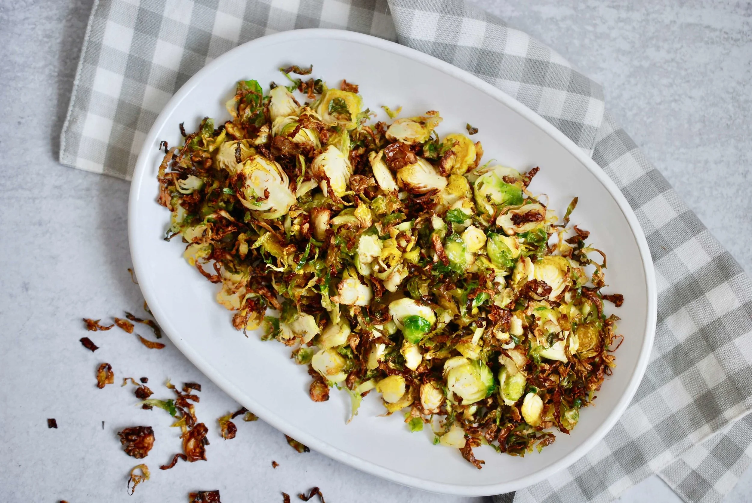 Air Fryer Shredded Brussels Sprouts