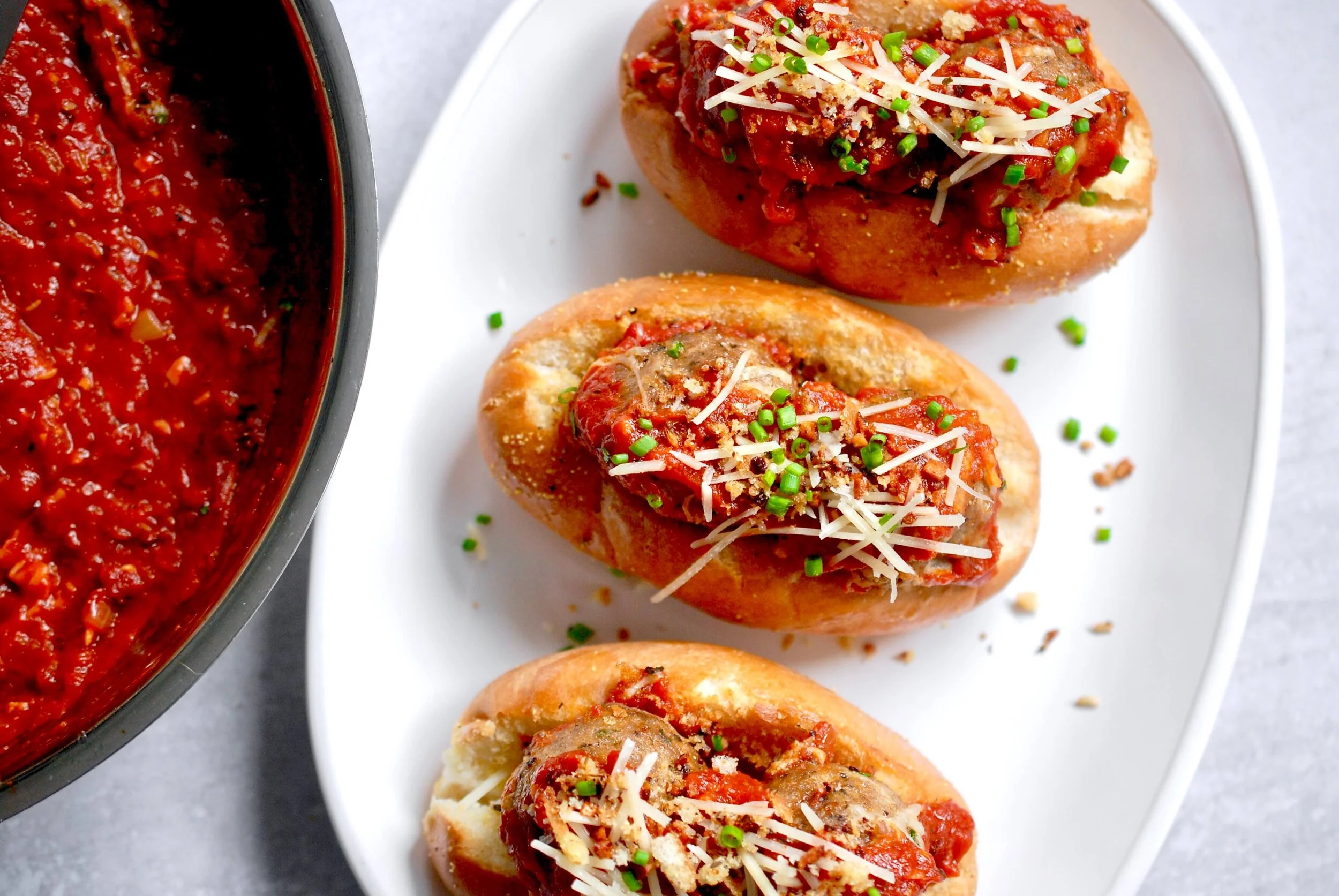 Garlic Bread Mini Meatball Subs