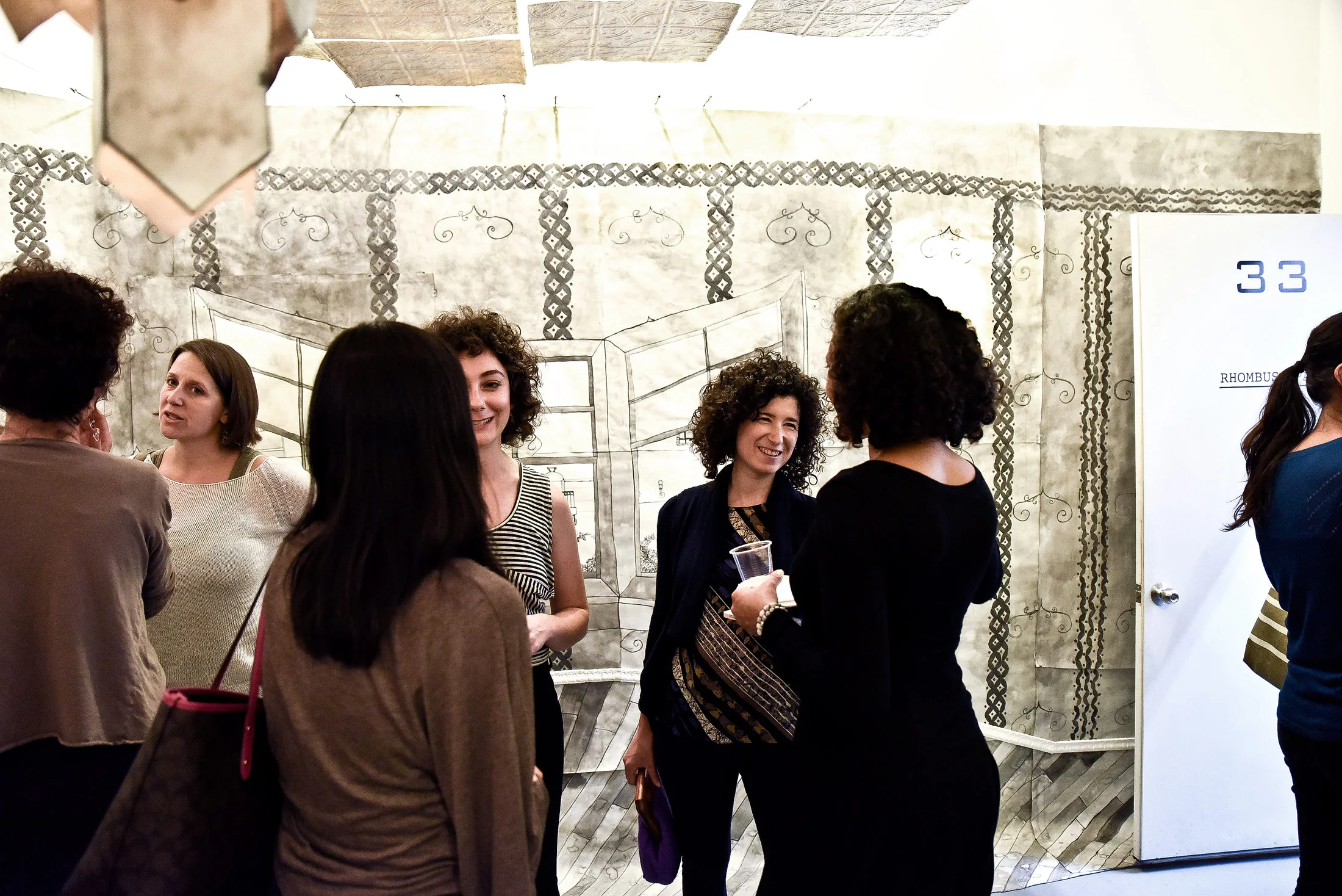 Artist Rachael Gorchov at Retrofit opening.