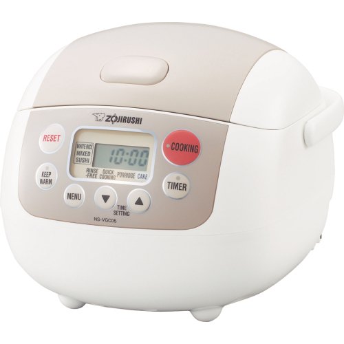 Zojirushi NS-VGC05 Micom 3-Cup (Uncooked) Electric Rice Cooker and Warmer