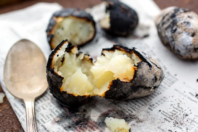 Researchers say that the addition of tubers and other starchy foods to ancient hearths helped contribute to human brain development. Credit Andrew Scrivani for The New York Times