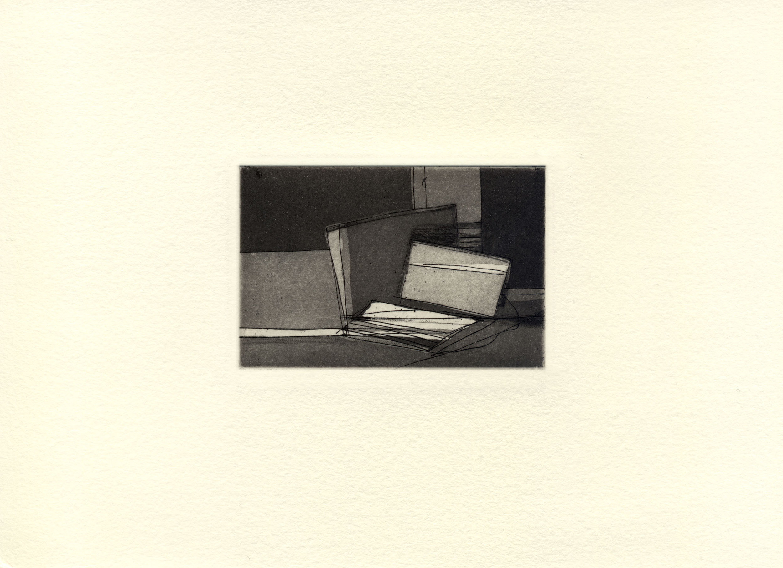 2016 hard ground, aquatint, drypoint 2" x 3" (image)