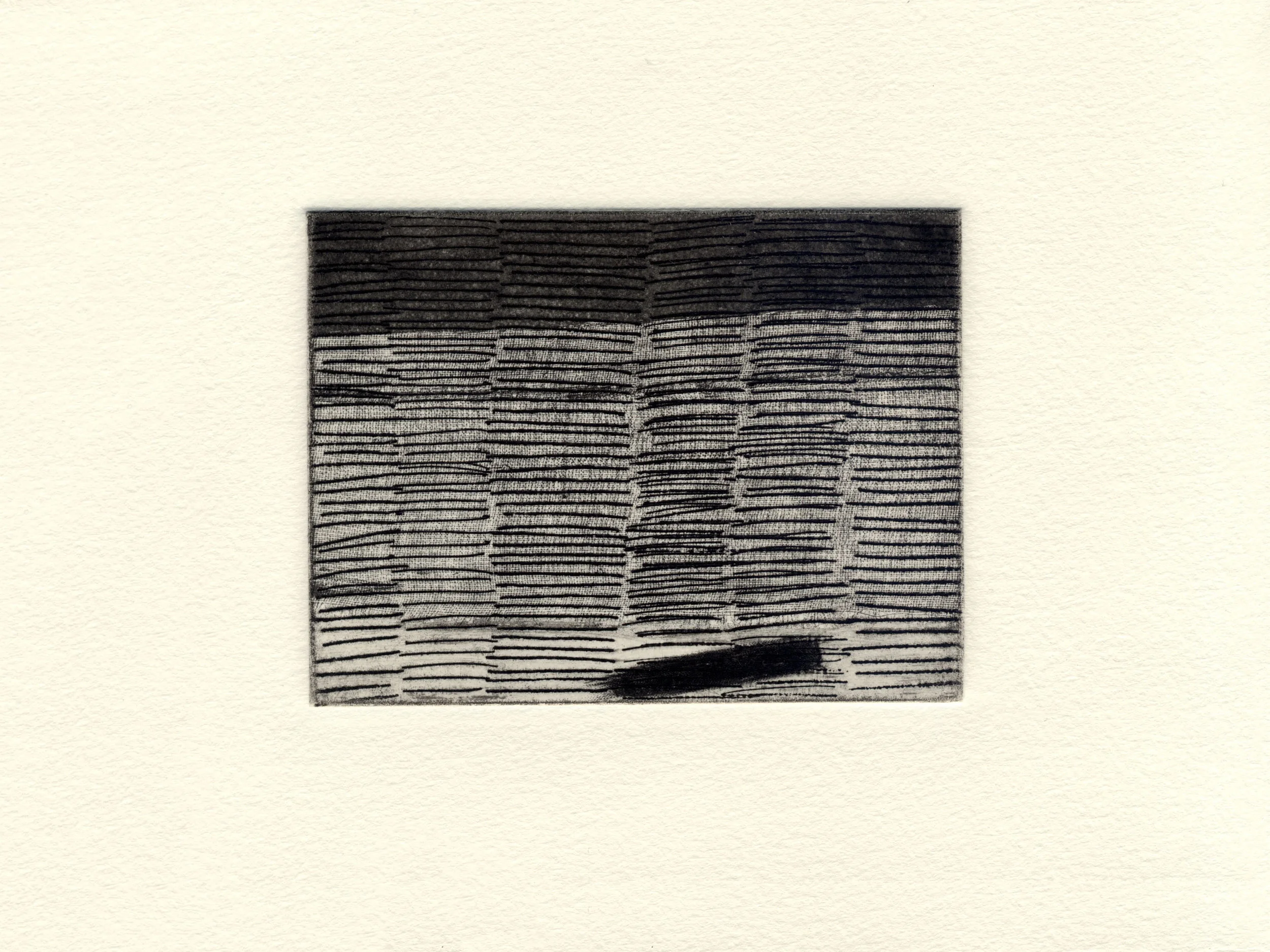 2016 hard ground, soft ground, aquatint, drypoint 3" x 4" (image)