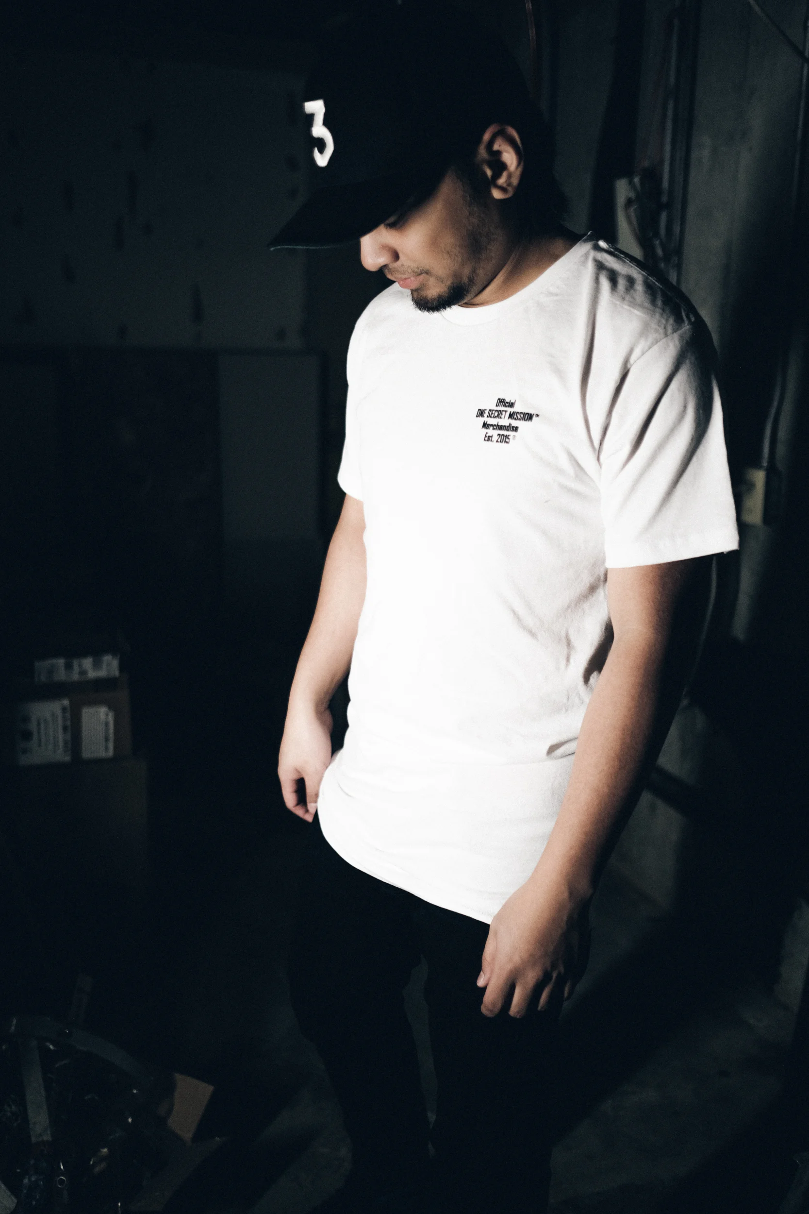 Basic Long Scoop Shirt - White