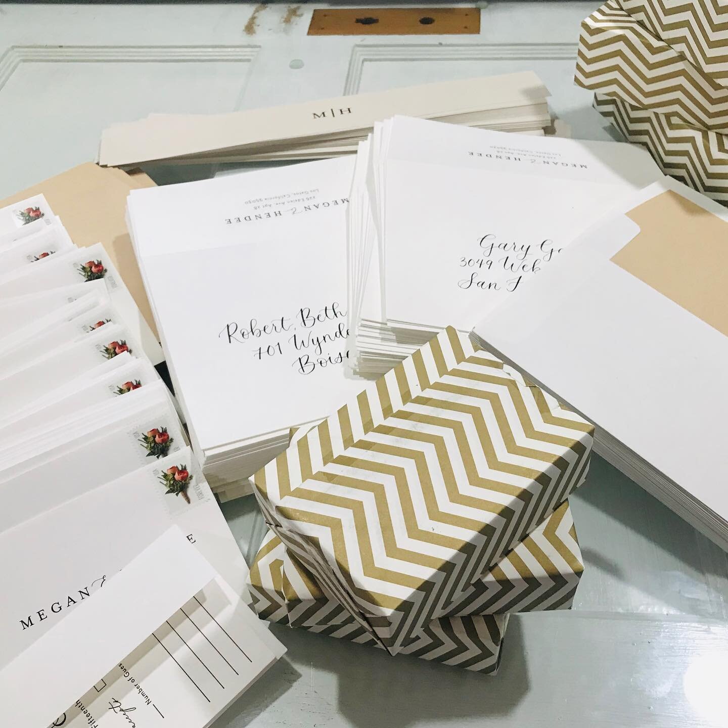 If any of you know me the assembly is my favorite part. Today is for lots of cutting, glueing and putting the pieces together!! #stationery #weddinginvitations #boisestationery #custominvitations