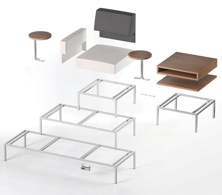 Exploded view of product offering showcasing overall system approach.