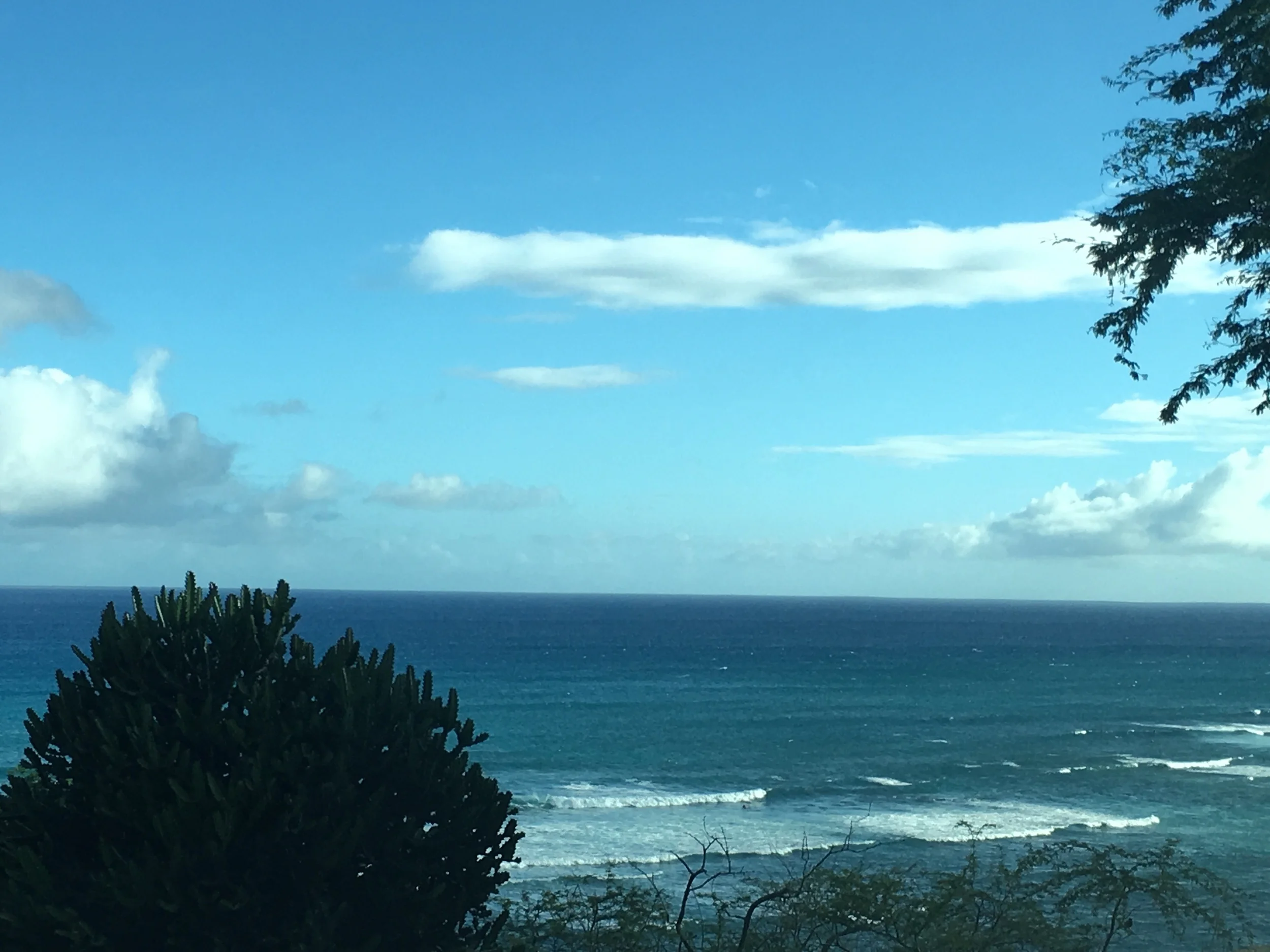 Head high waves today for a pre dark sesh, it's been a while to catch anything over waste high. Nice surprise. Summer wave pattern in Hawaii in a bit of a funk for August.