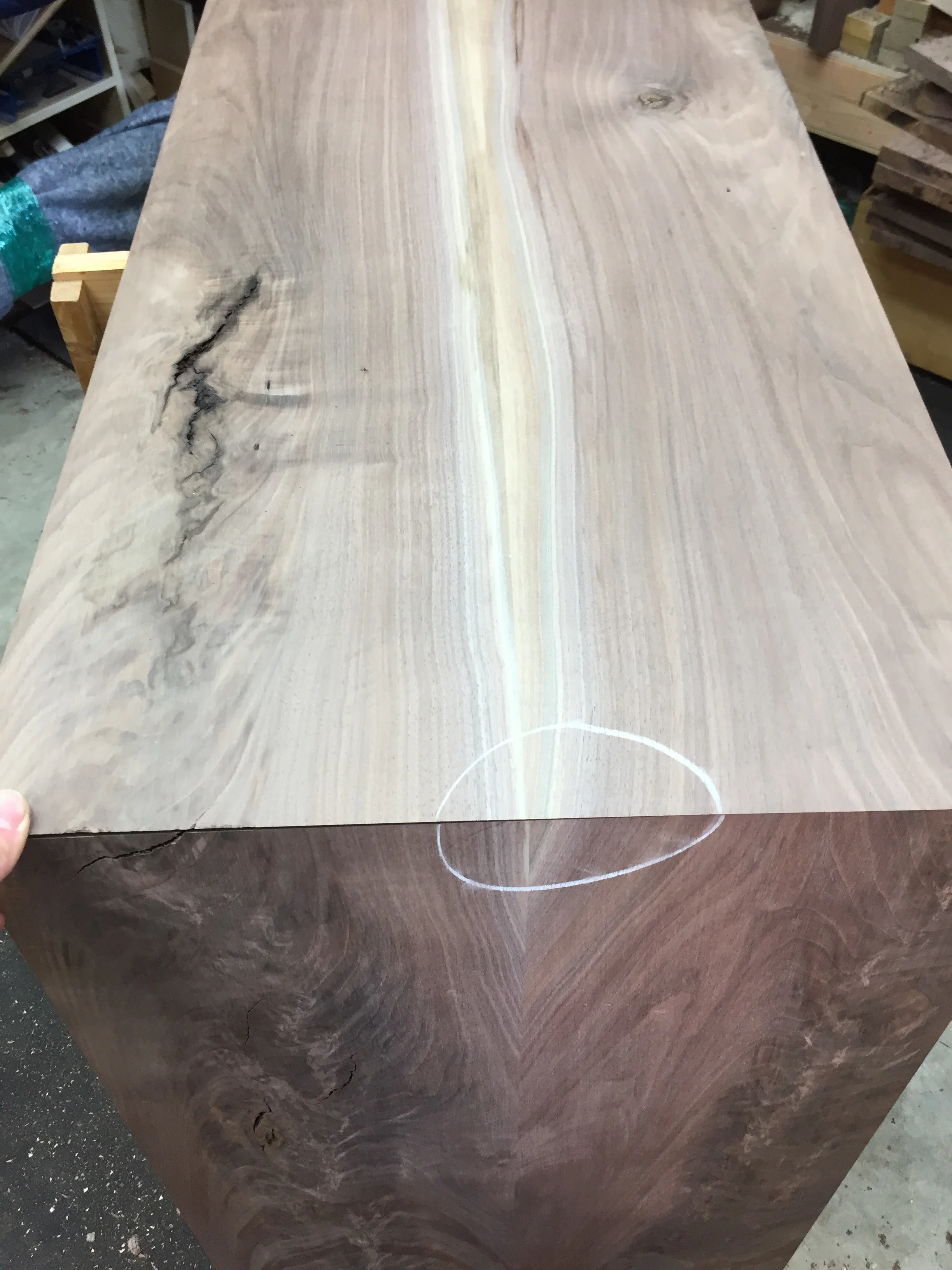 Waterfall miter