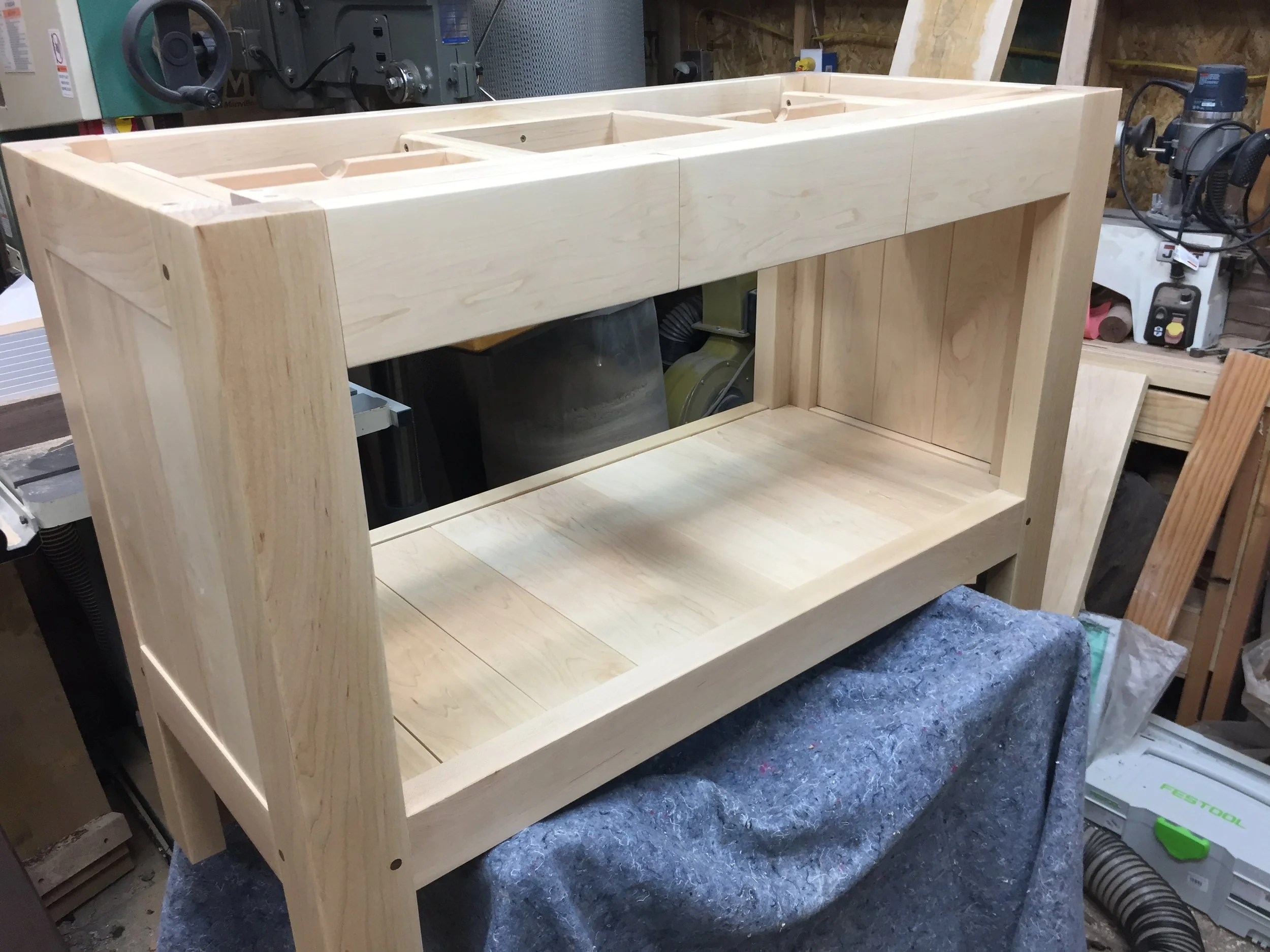 Maple vanity #1, December '17