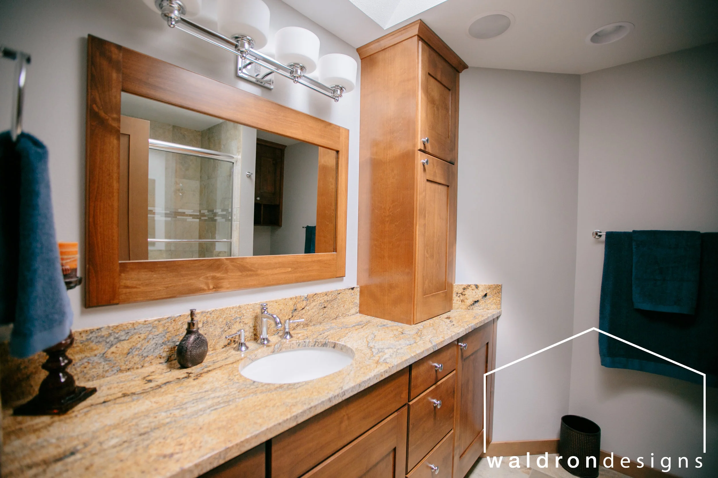 Once the work was done, the space felt substantially lighter, the storage was more functional, and we have an easier to clean space wtih no fuss!