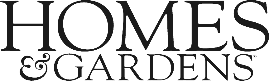 Homes & Gardens logo in black text
