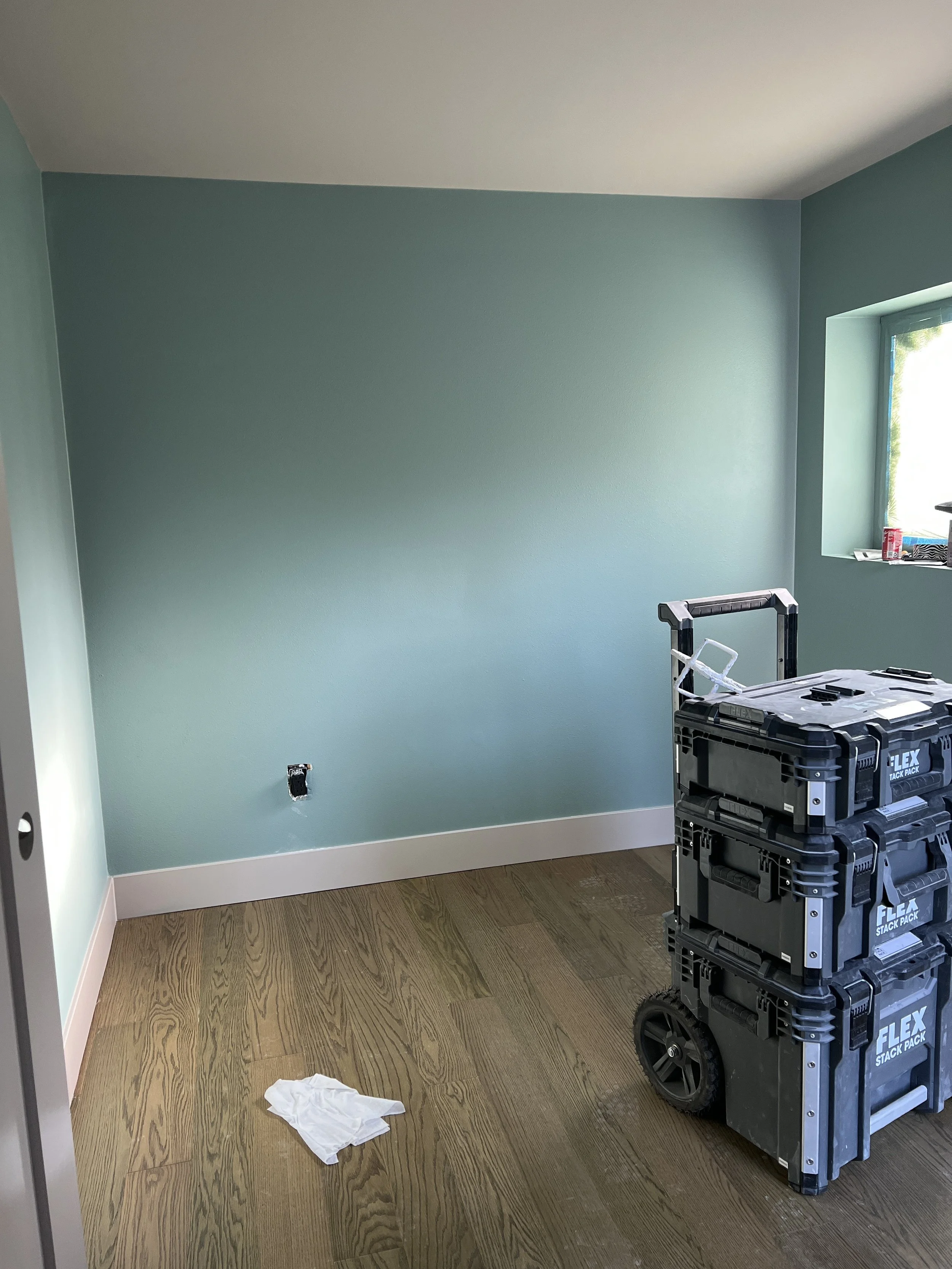 No wood wall or understair storage